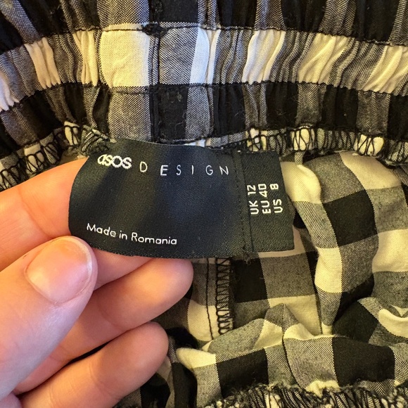 ASOS Plaid Gingham Maxi Skirt with Pockets - Picture 7 of 7